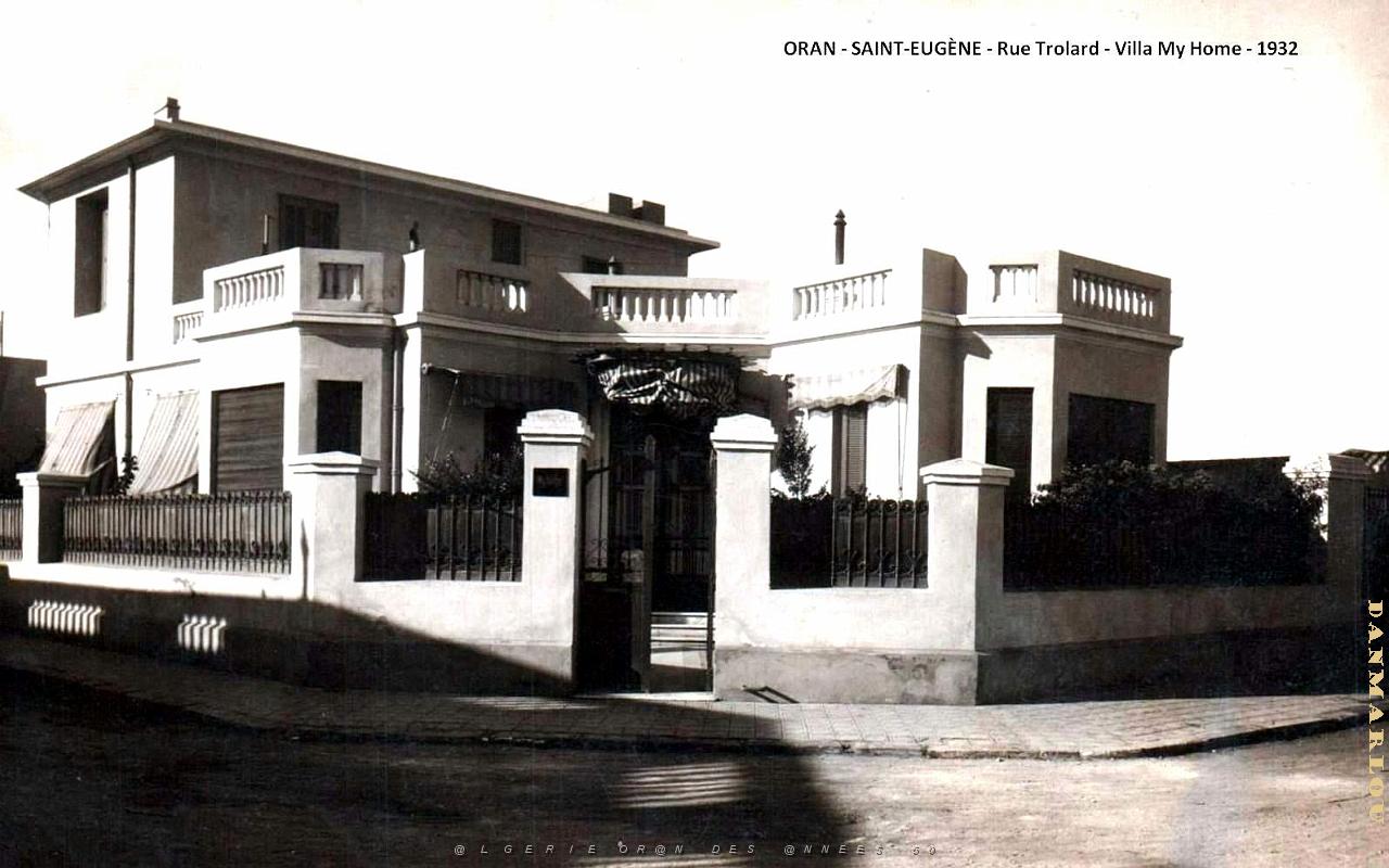Oran - Saint-Eugene - Rue Trolard - My Home - 1932.jpg